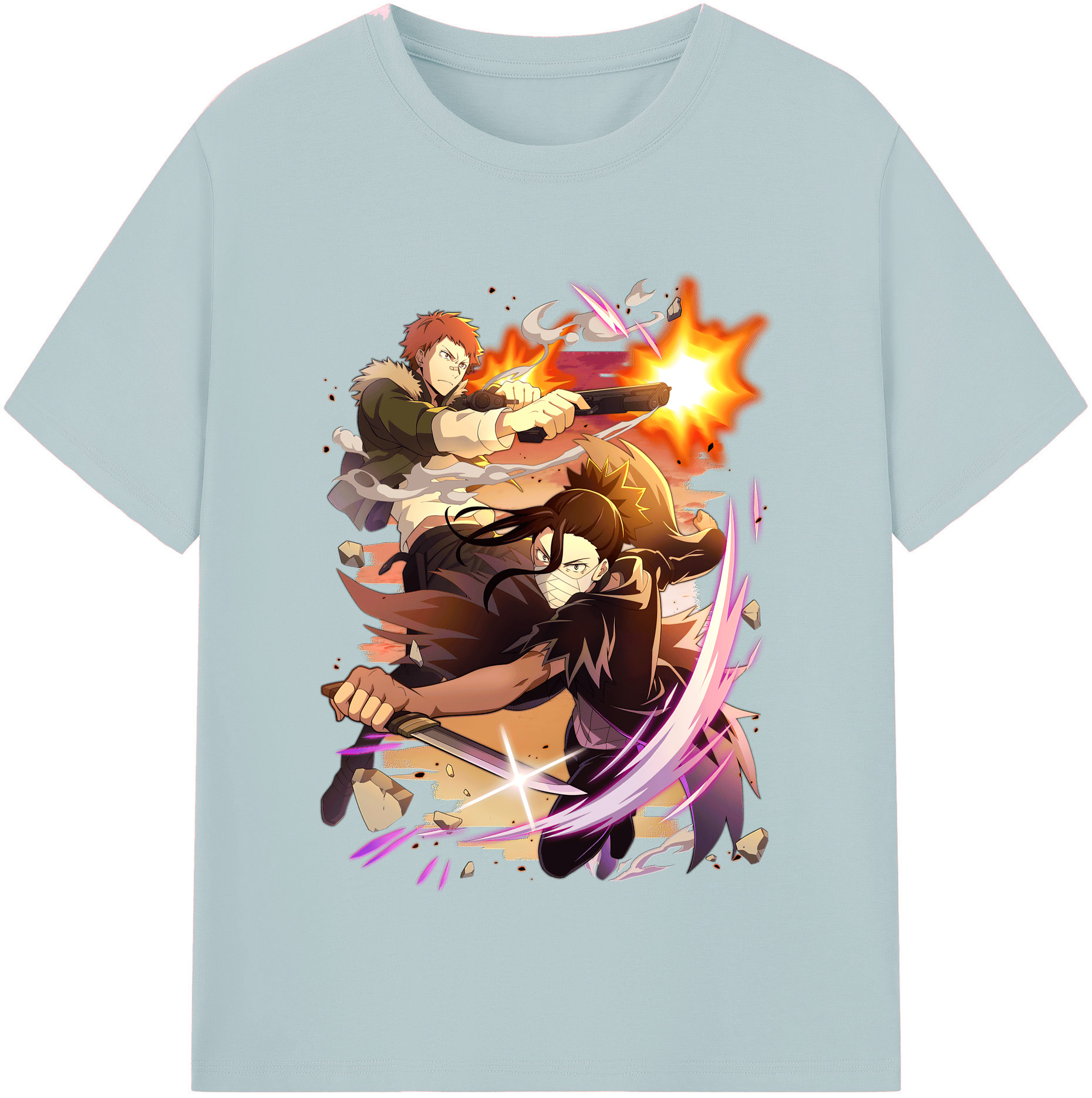 （画像用） 文豪ストレイドッグス Bungo Stray Dogs 綿100％半袖Tシャツ（フロントプリント）